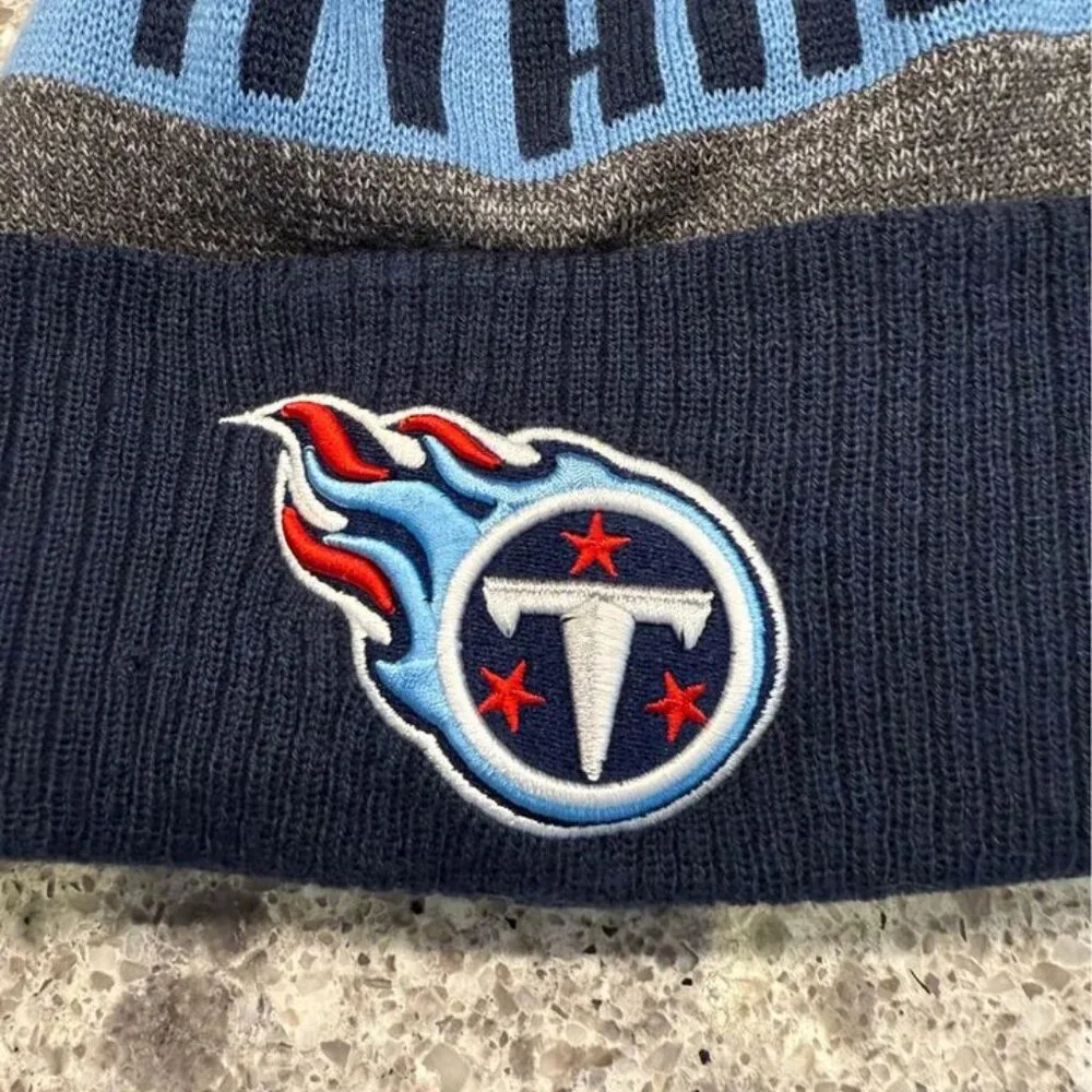 New Era Brand NFL Adult Tennessee Titans Fleece Lined Winter Beanie Hat‎